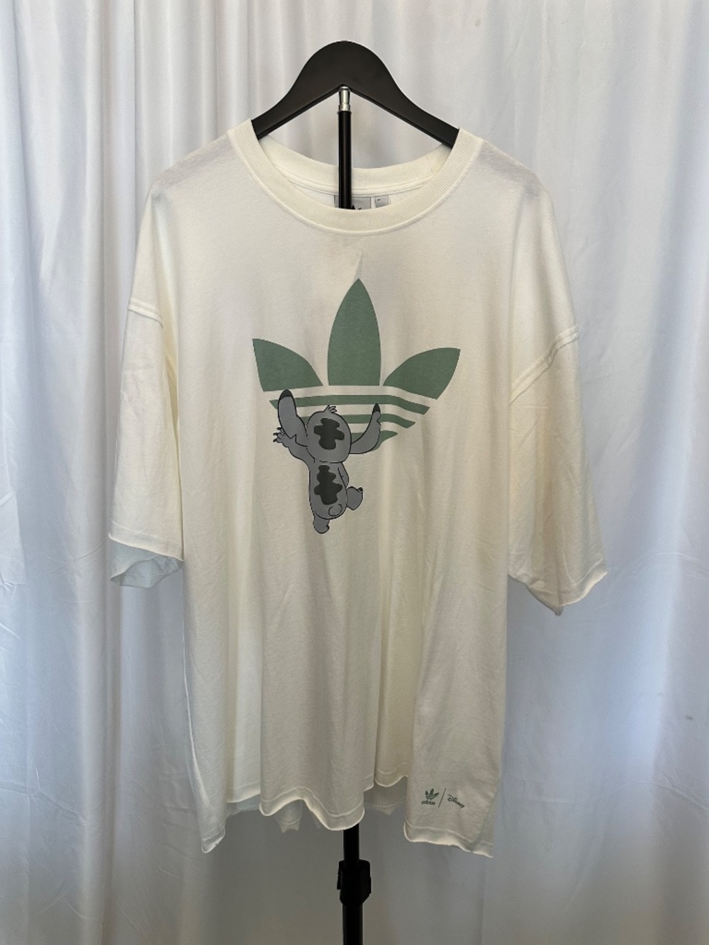 NWT | Adidas Originals x Disney | Stitch Trefoil Graphic Tee White | 2XL - Picture 2 of 5